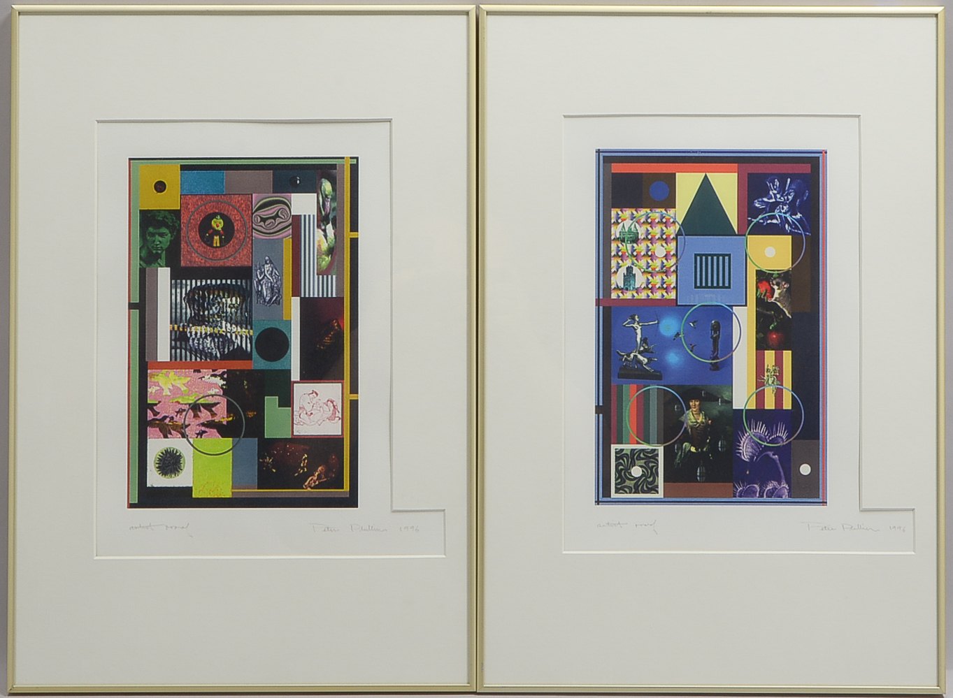 Phillips, Peter (1939 Birmingham - 2025), 2 Farboffsets, Auflage jeweils: 'Artist Proof', Blätter je