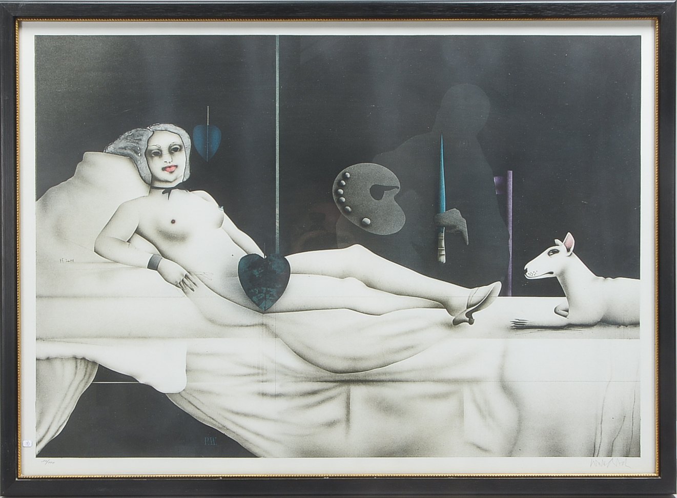 Wunderlich, Paul (1927 Eberswalde - 2010 Saint-Pierre-de-Vassols), 'Im Schatten deiner Flügel III',