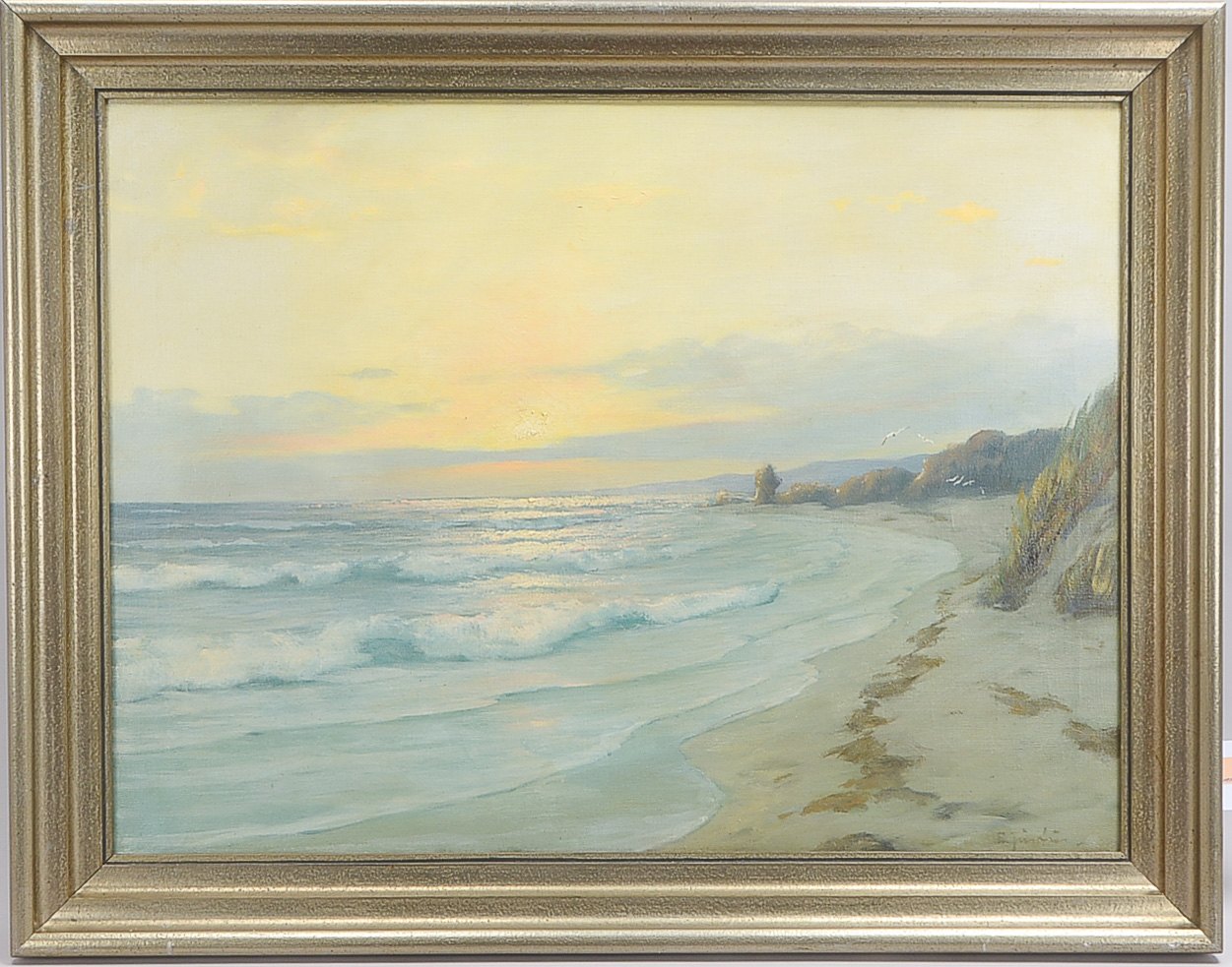 Justus, Elisabeth (aka Elisabeth Breest-Justus, 1872 - 1940 Hamburg), 'Ansicht von Sylt'(?), Öl/Lw,