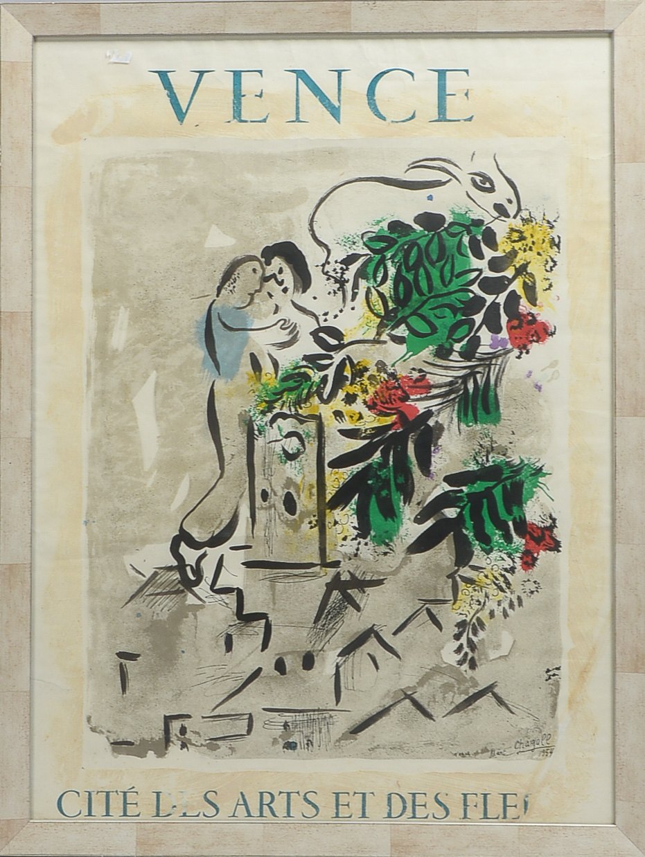 Chagall, Marc (1887 Witebsk - 1985 Saint-Paul-de-Vence), 'Vence, Cite des Arts et des Fleurs', Litho