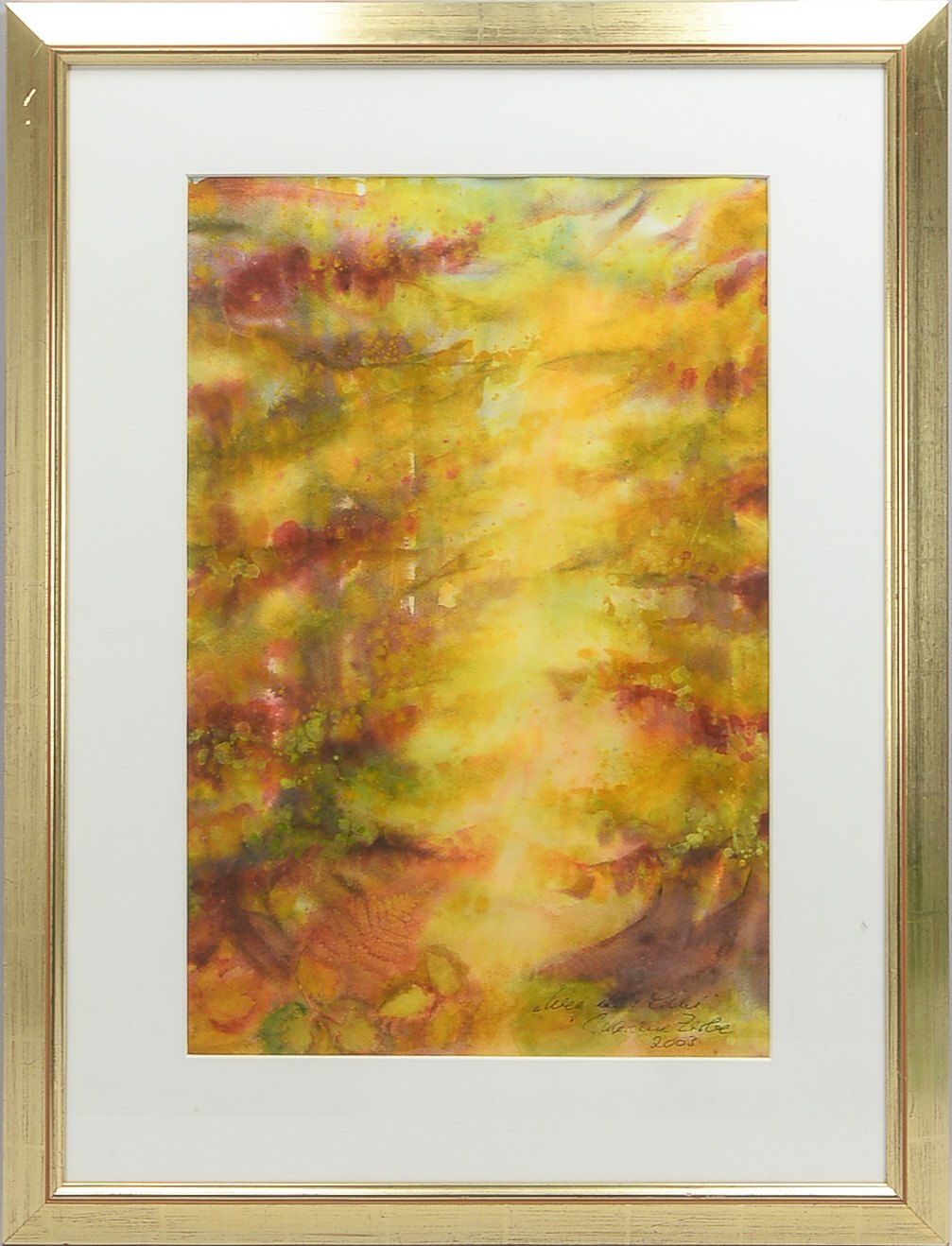 Zerbe, Marlene (1938 - 2019), 'Weg ins Licht', Aquarell auf Papier, unten rechts signiert und datier