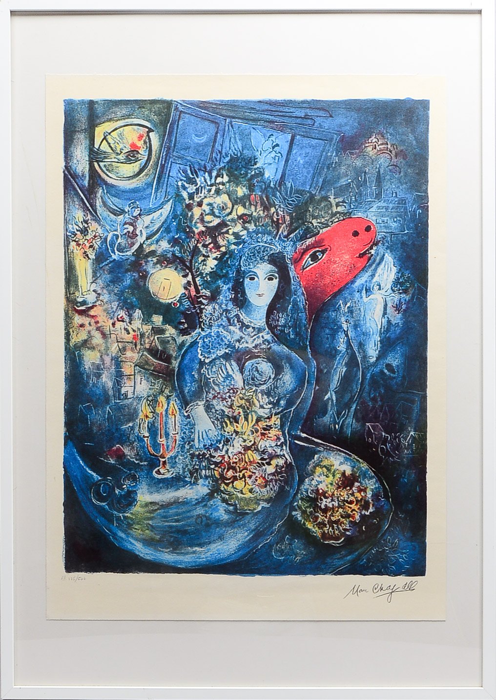 Chagall, Marc (1887 Peskowatik/Belarus - 1985 Saint-Paul-de-Vence/Frankreich), 'Balla', Farboffsetli