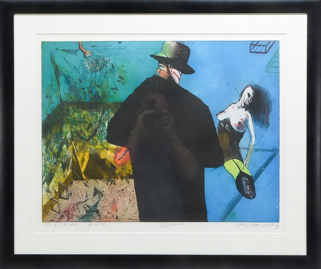 Sroka, Jacek (*1957 Krakau), 'Tuesday Alibi', Aquatinta/Radierung, Auflage 22/100, unten bleisiginie