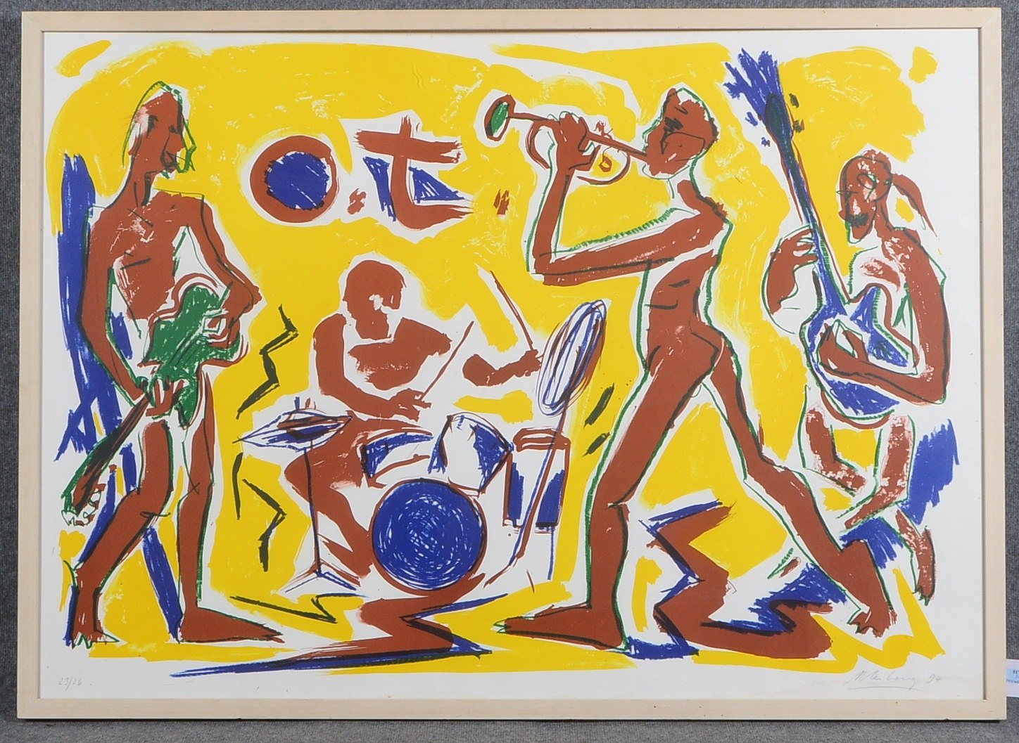 Leiberg, Helge (*1954 Dresden, zeitgenössischer deutscher Grafiker/Zeichner, Bildhauer/Maler und Tri