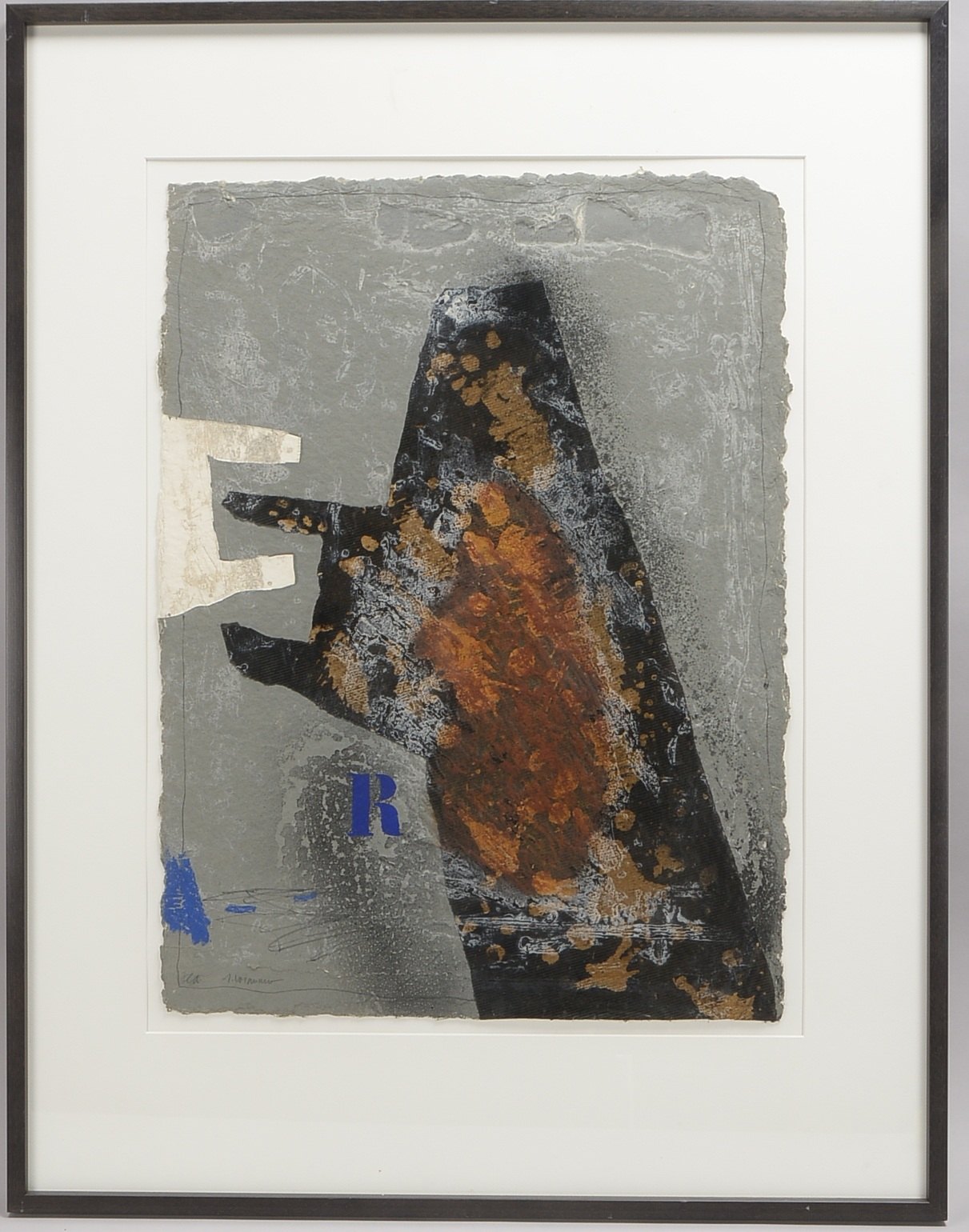 Coignard, James, Riposte - Gegenangriff, Carborundum, sign., hinter Glas; RM 98 x 76 cm