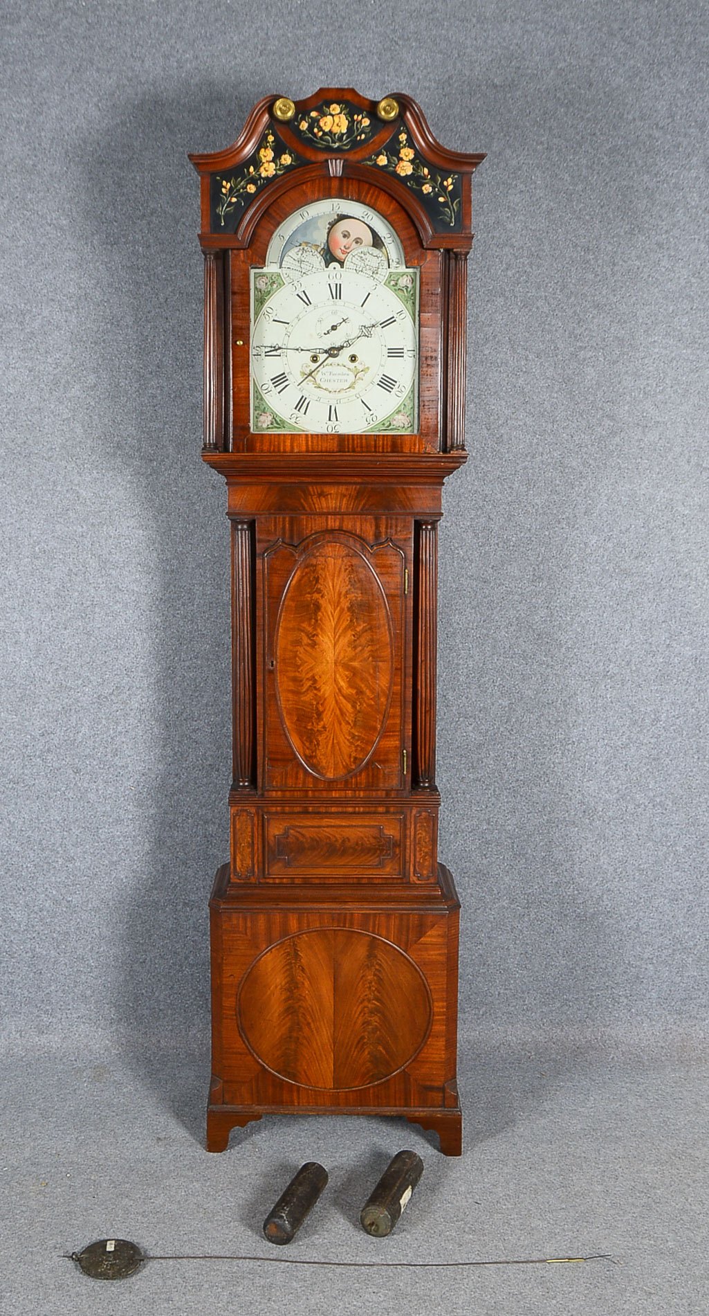 Standuhr (William Twemlow, Chester/England, um 1800 - vgl. G.H. Baillie, 'Watchmakers & Clockmakers