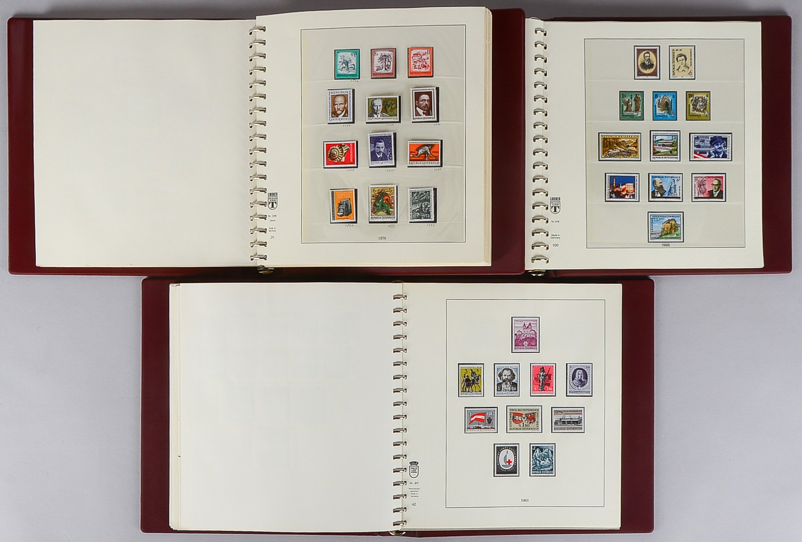 Briefmarkensammlung (Österreich, 1945 - 2001): in den Hauptnummern komplett (mit 'Grazer Lokalausgab