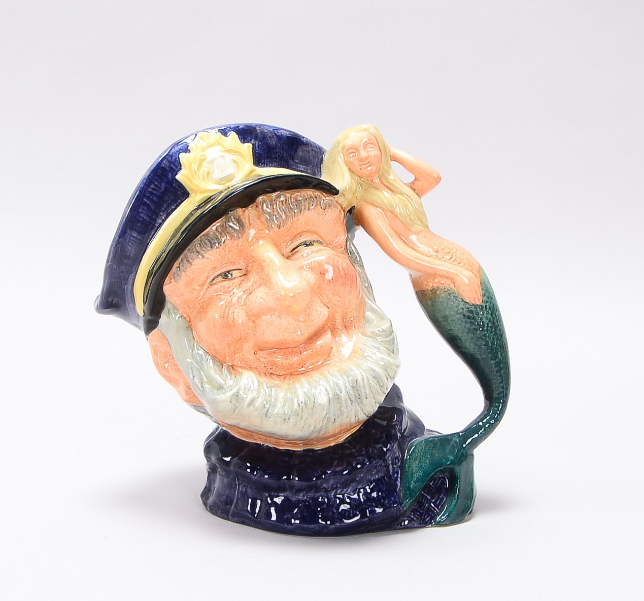 Royal Doulton/ England, Charakterkrug/Scherzkrug, Keramik farbig staffiert, figürliche Gestaltung in