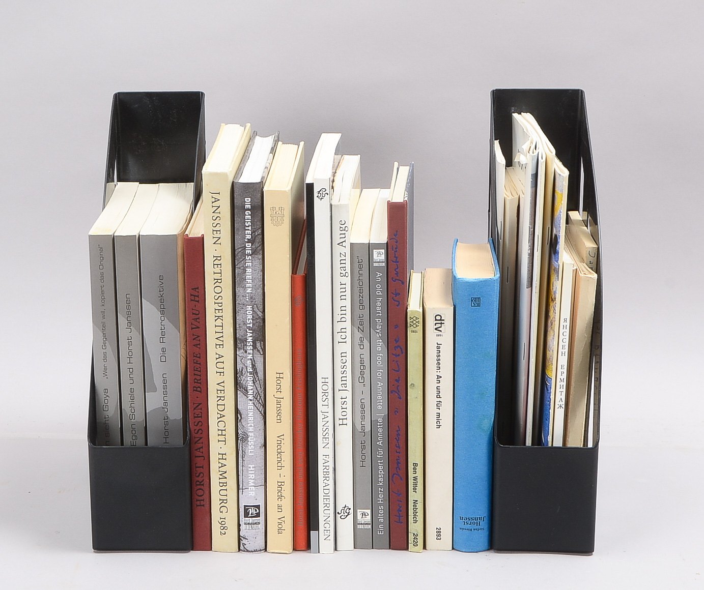 Janssen, Horst (1929 Hamburg - 1995 Hamburg), Großes Konvolut: 21 Bücher, u.a. Ich bin ganz Auge, Di