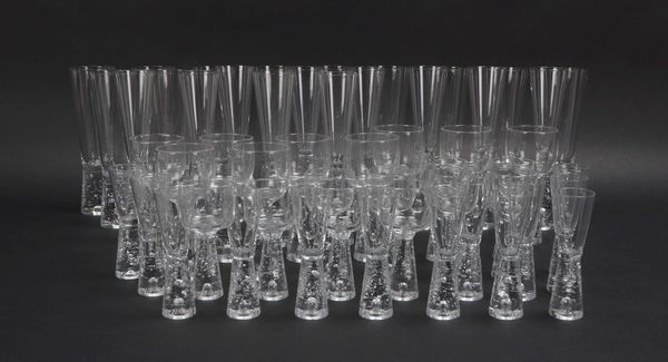 Iittala/Finnland, Tischglas-Konvolut, Serie 'Arkipelago', für verschiedene Getränkearten