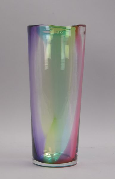 Orrefors, Designer-Vase, limitierte Auflage '12/60' (2009), mehrfarbig, in Originalverpackung
