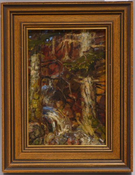 Focke, Wilhelm (1878 - 1974), 'Landschaft mit Wasserfall', Öl/Lw, unsigniert, verso bezeichnet