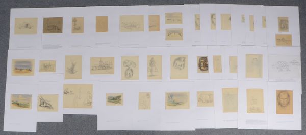 Vogel, Alfred, Künstlermappe/Zeitdokument 'II. WK' - Zeichnungen und Aquarelle