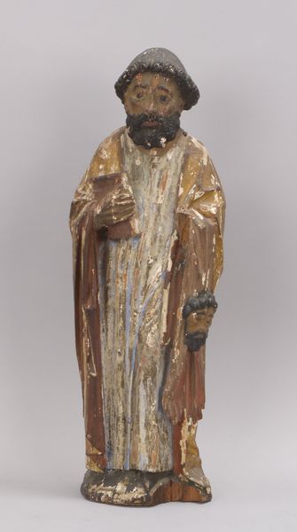 Sakrale Skulptur, 'Heiliger Paulus', Holz gefasst; Höhe 51,5 cm