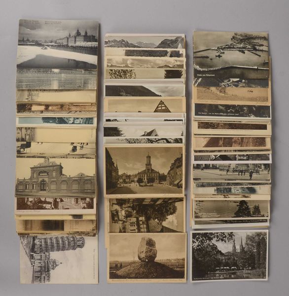 Postkartensammlung, alt: 'Deutsche Städte und Landschaften', ca. 90 Stück; und Städte international