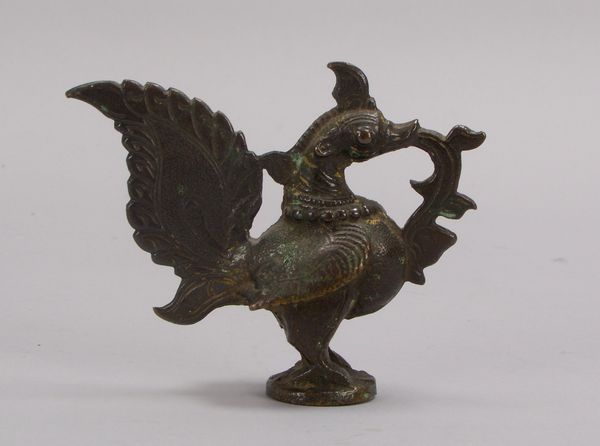 Bronzeskulptur (wohl Indien), 'Fantasievogel'; Höhe 10,5 cm