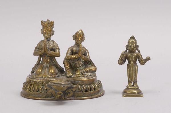 2 Bronzen (Indien -?/Tibet -?); Höhe 9 cm - Höhe11,5 cm