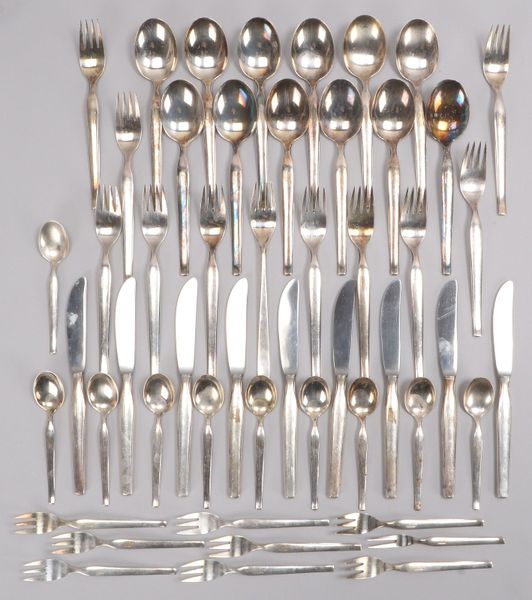 BSF, Tafelbesteck, 800 Silber, diverse Teile; Gewicht/ohne Messer: 1.930 g