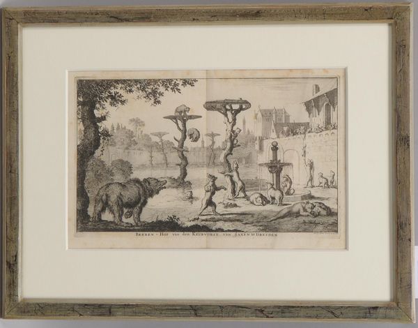 Luyken, Jan (1649 - 1712), 'Bären am Hof Kurfürst Sachsen Dresden'