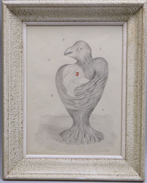 Pospisilova, Marie, 'Nachtvögel', Federzeichung/gerahmt, dat. '1946'