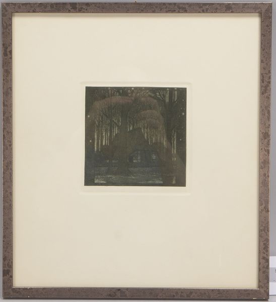 Vogeler, Heinrich (1872 - 1942), 'Märznacht', original Radierung, in der Platte monogrammiert, hochw
