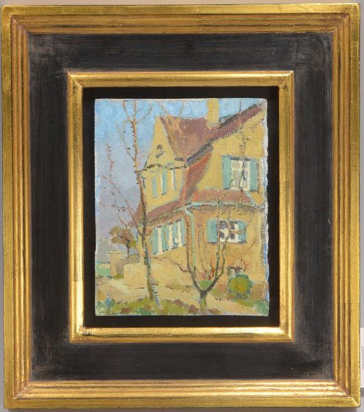 Köhler-Röber, Minna (1883 Reichenbach - 1957 Friesen), 'Stadtvilla', Öl auf Malpappe/gerahmt