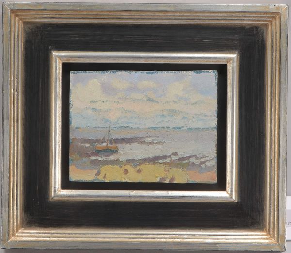 Köhler-Röber, Minna (1883 Reichenbach - 1957 Friesen), 'Ostsee', Öl auf Malpappe/gerahmt, unsigniert