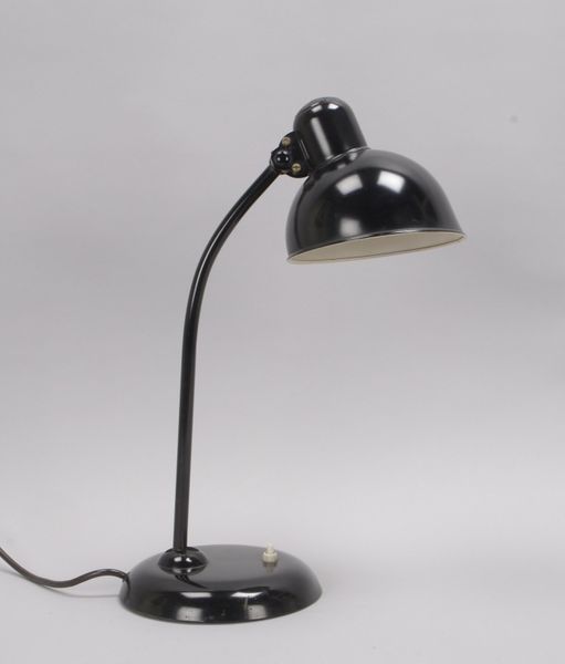 Fritz Hansen, Tischlampe, original 'Kaiser Idell', höhenverstellbar; Höhe bis 45 cm