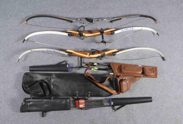 3 hochwertige Sportbögen: 2x Samick 'Mind 10', 1x Core 'Archery Jet'