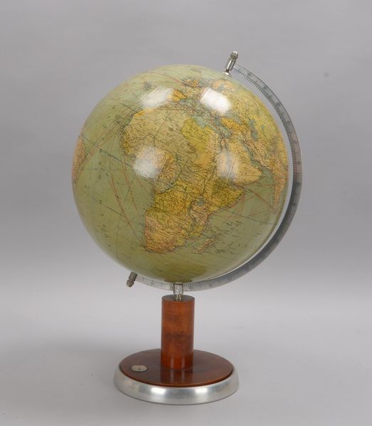 Erdglobus (P. Oestergaard K.G./Berlin Lichterfelde, um 1900) - mit Kompass