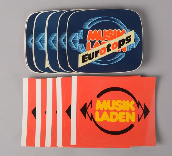 Kl. Aufkleber-Sammlung (aus Besitz M. Leckebusch, 'Beat-Club', 1960er/1970er Jahre)