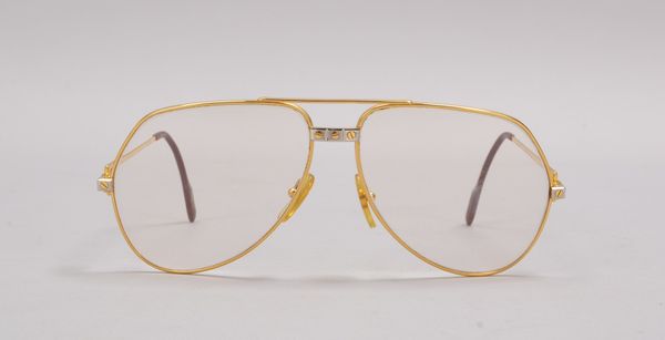 Designerbrille, 'Must de Cartier', Modell 'Vendôme Santos', Gestell-Nr. '0163862'