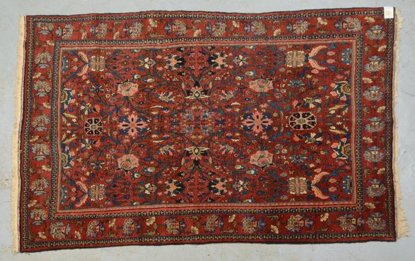 Orientteppich (Bidjar-Halwai?), mittelfeine Knüpfung, gleichmäßiger Flor