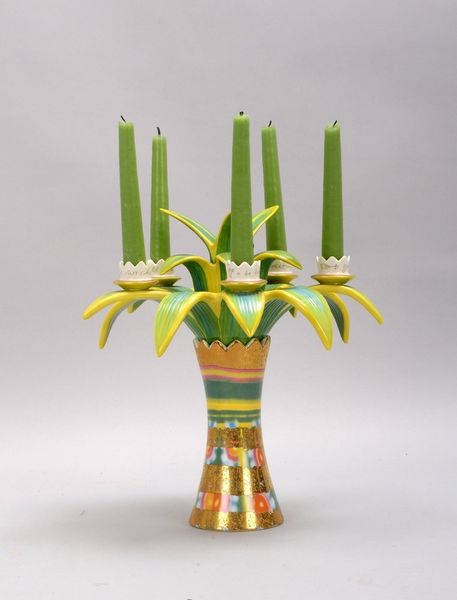 Goebel, figürl. Kerzenleuchter (limitierte Auflage), 'Palme', mit 5x Kerzenhaltern