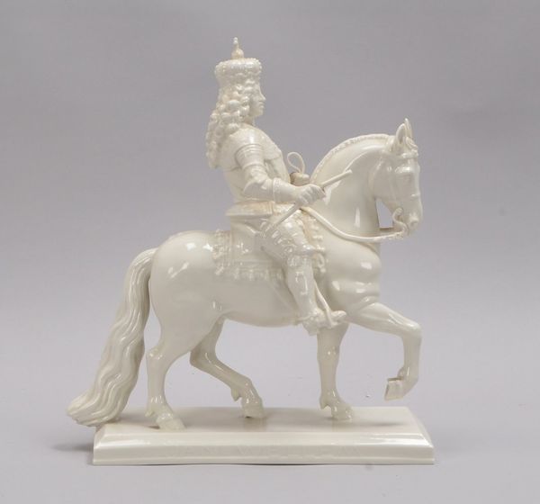 Nymphenburg, Ddf. Weißporzellanfigur, 'Kurfürst Wilh. v.d. Pfalz', Modellnr. '833/8'