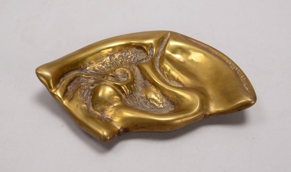 Baron, Harry, Bronzeobjekt, 'Ohrmuschel', sign./dat.; Breite 17,5 cm, Tiefe 11 cm