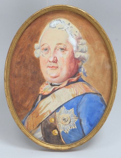 v.d. Schulenburg, Johanna, Brustportrait, 'Joh. Albrecht v. Bühlow', Aquarell, verso bez.