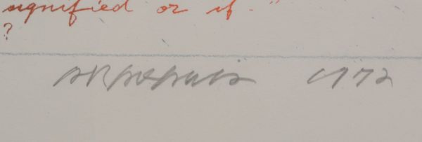 Arakawa, Shusaku, 'No, says the room', Farbserigr./Irisdruck, Aufl. '51/110', bleisign./dat.