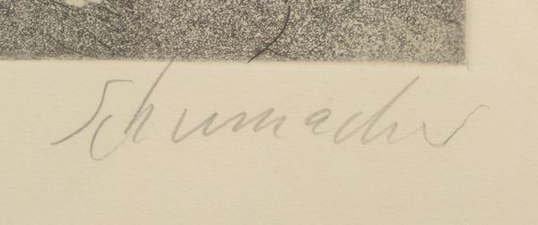 Schumacher, Emil, 'O.T.', Radierung, unten re. bleisign.; Maße 50,5 x 33,5 cm