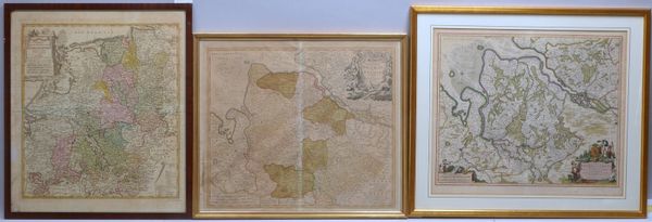 Konvolut alter Landkarten, 3 Stiche: 2x 'Bremen und Verden', und 'Westfäl. Kreis'