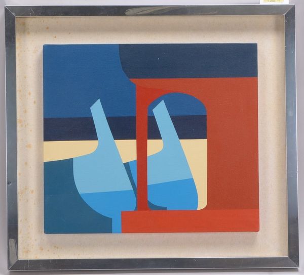 Gemälde, 'Sun' - Originaltitel, Acryl/Lw, verso signiert/betitelt sowie datiert '1977'