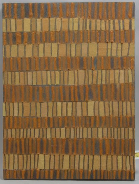 Sand-Strukturbild, Erde auf Nesselstoff, unsigniert; Maße 80 x 60 cm