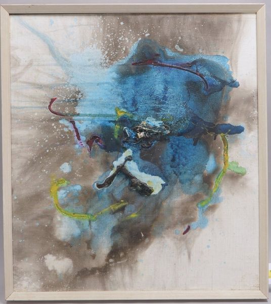 Munster, 'Explosion', Mischtechnik/Öl auf Rupfen, verso sign./dat. (19)'63', bet.