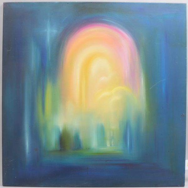 Gemälde, 'Farbkomposition', Acryl/Lw, verso sign./dat. '2002', ungerahmt