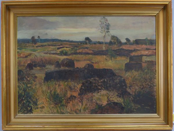 Huys, Bernhard (1895 - 1973), 'Moor in Vechta', Öl auf Hf/gerahmt, unten li. sign.