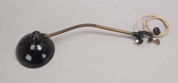 Kaiser Idell, Tischleuchte, 'Schwanenhals'-Lampe; Höhe ca. 60 cm
