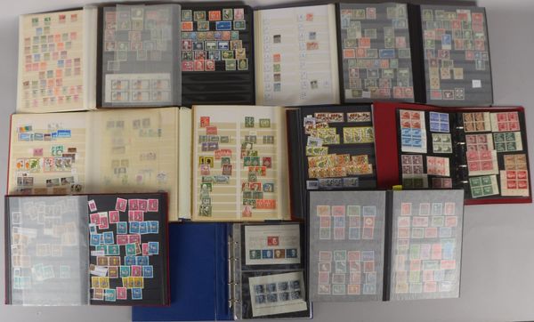Briefmarken (Sammler-Nachlass): 'Deutschland', 'III. Reich' - 'Bund/Berlin'; 12x Alben