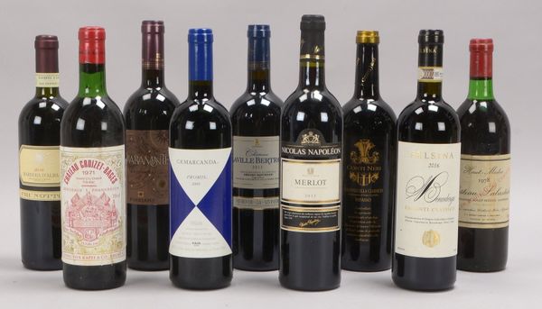 9x Sammler-Rotweine (Frankreich/Italien), versch. Sorten und Jahrgänge
