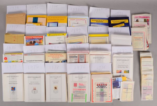 Briefmarkensammlung, 'BRD', ca. 1979 - 1998: 'Ersttagsblätter', teils in orig. Postbriefen