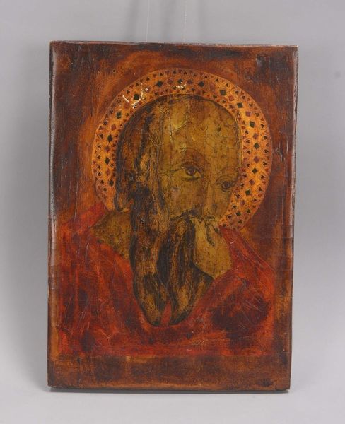 Ikone (Russland, 19. Jh), 'Hl. Johannes im Schweigen'; Maße 35 x 25 cm